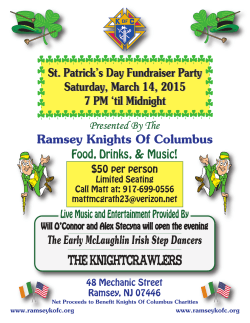 Knights St Pattys Party 2015