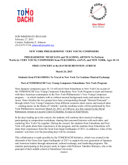 FOR IMMEDIATE RELEASE February 27, 2015 Contact: Katherine E