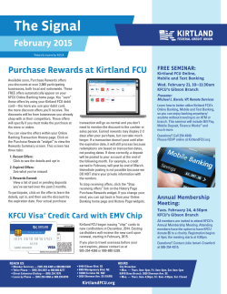 This Month - Kirtland Federal Credit Union