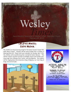 Latest Edition - Wesley United Methodist Church, Greenville