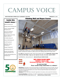 CAMPUS VOICE - Northwestern Connecticut Community College