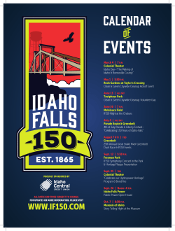 IF150 (150th Anniversary of Idaho Falls!)