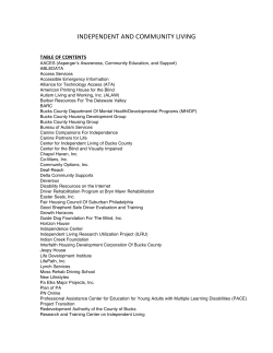 independent and community living