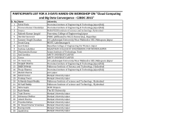 PARTICIPANTS LIST FOR A 3