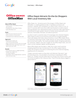 Office Depot Attracts On-the-Go Shoppers With Local Inventory Ads