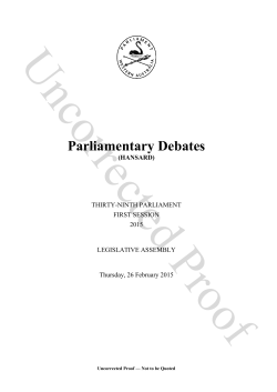 26/02/2015 - Parliament of Western Australia