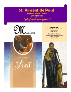 Mar 01, 2015 - St. Vincent de Paul Parish