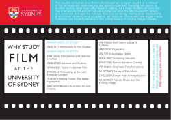 About Film 2015 - The University of Sydney