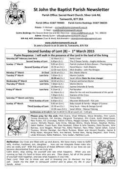 Preview - The Catholic Parish of St. John`s RCC, Tamworth