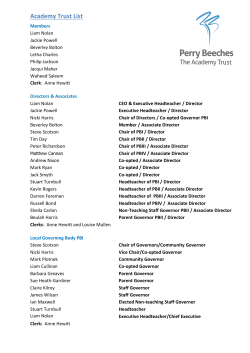 Academy Trust List - Perry Beeches The Academy