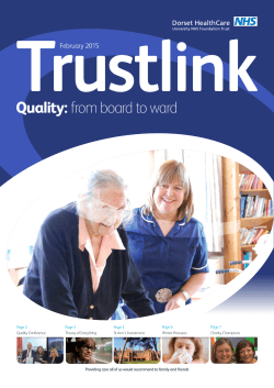 Trustlink - February 2015 - Dorset HealthCare University NHS