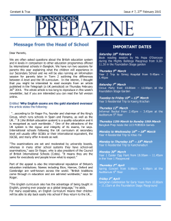 Prepazine issue #7 - 27th February 2015