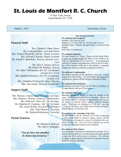 Bulletin PDF - St. Louis de Montfort, RC