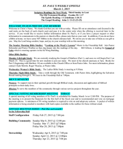 Weekly Epistle - St. Paul`s Lutheran Church