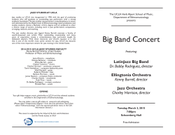 Big Band Concert - UCLA Department of Ethnomusicology
