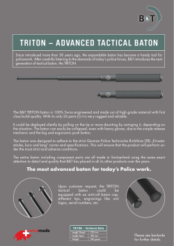 TRITON – ADVANCED TACTICAL BATON