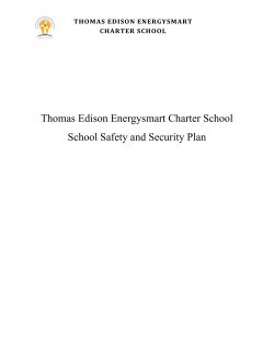 Safety Plan - Thomas Edison Energysmart Charter School
