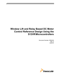 Window Lift and Relay Based DC Motor Control