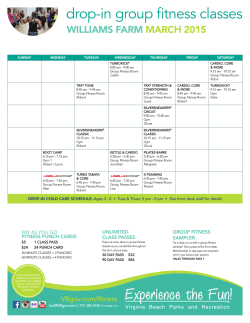 Group Fitness Schedule - City of Virginia Beach