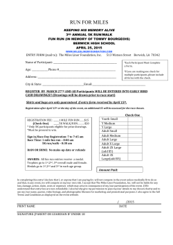 2015 Run For Miles Race Form here