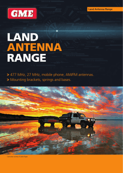 For more information on selecting a suitable land antenna