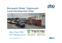 Brunswick Street, Teignmouth Local Development