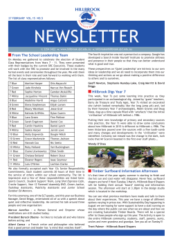 the latest newsletter