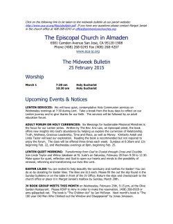 Midweek Bulletin - The Episcopal Church in Almaden