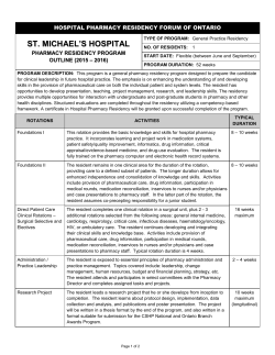 Program outline - St. Michael`s Hospital