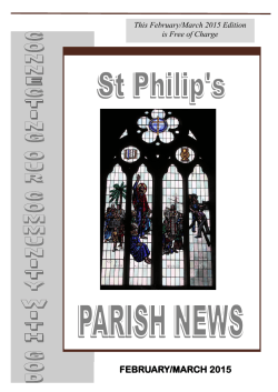 Your Feb / March edition of the Parish News is now