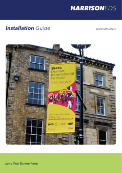 Lamp Post Banner Arms Installation Guidelines