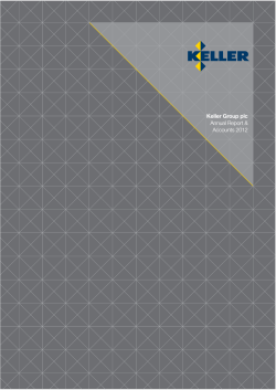 Keller Group plc Annual Report & Accounts 2012