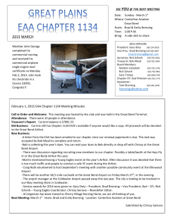 2015 MARCH - EAA Chapter 1134