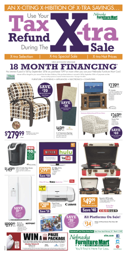 18 MONTH FINANCING* - Nebraska Furniture Mart