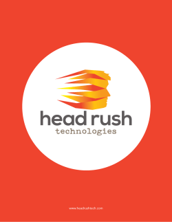 Catalog - Head Rush Technologies