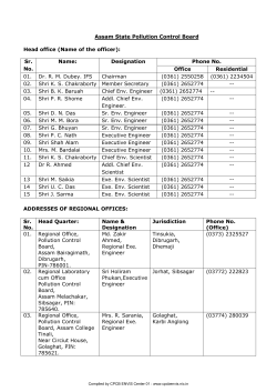 Assam State Pollution Control Board Head office
