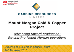 Mount Morgan Gold & Copper Project