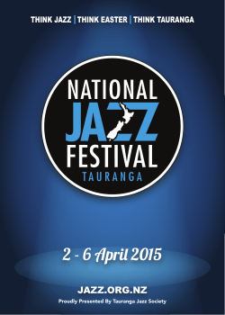 2 - 6 Apri 2015 - National Jazz Festival