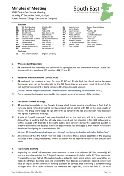 141208 Team East Sussex Minutes