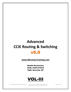 Advanced CCIE Routing & Switching