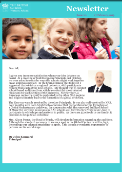 Newsletter - Nord Anglia Education