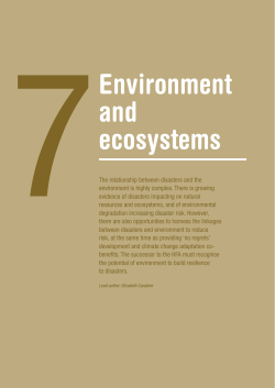 Environment and ecosystems - Overseas Development Institute