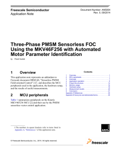 Three-Phase PMSM Sensorless FOC Using the