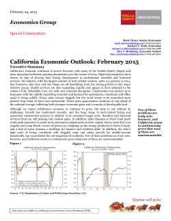 California Economic Outlook: February 2015