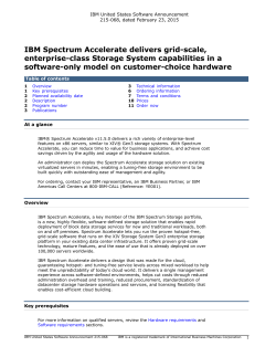 IBM Spectrum Accelerate delivers grid