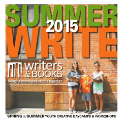 SummerWrite 2015 Catalog PDF