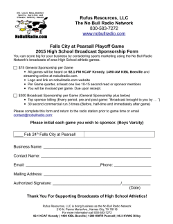 Rufus Resources, LLC The No Bull Radio Network 830-583