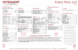 INTENGENT PUBLIC PRICE LIST LANDSCAPE