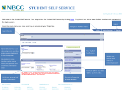Guide to NBCC Student Self