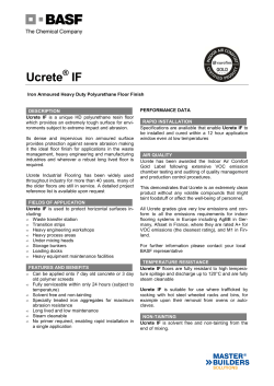 Ucrete IF - BASF.com